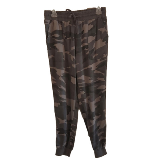 WOMENS Splendid Gray camo lightweight joggers size Small - Picture 1 of 9